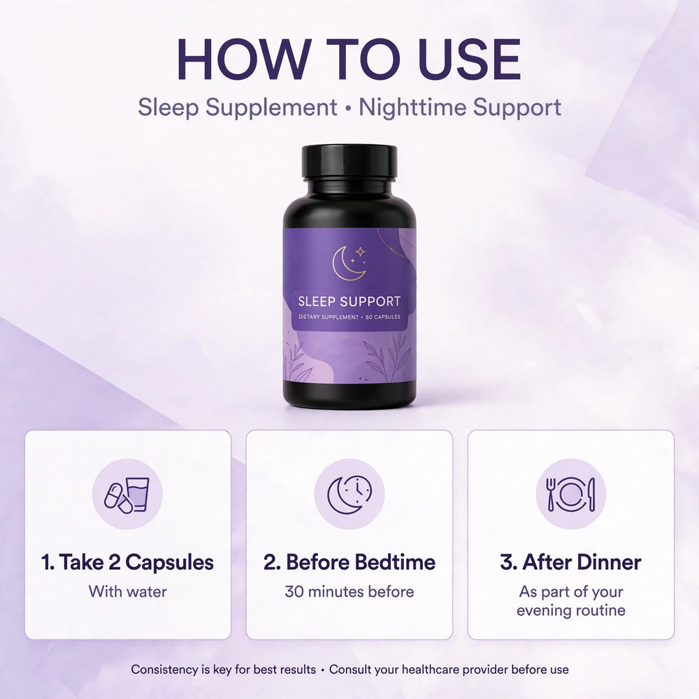 Sleep Capsules | Ayurvedic Sleep Support | For Deep Rest & Calm Mind